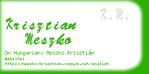 krisztian meszko business card